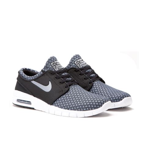 nike sb stefan janoski max dunkelgrau weiß schwarz|nike janoski max sale.